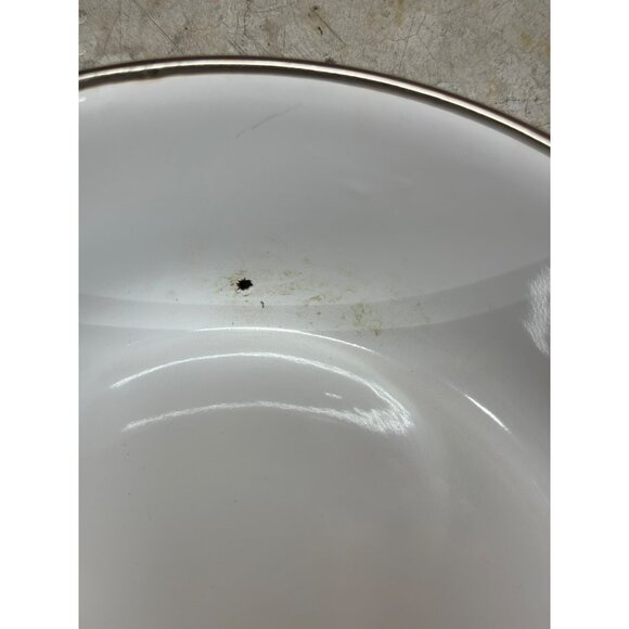 VTG 70s Floral Enamel Storage Bowl Set with Plastic Lids Set of 3 Retro Kitchen - Picture 9 of 9